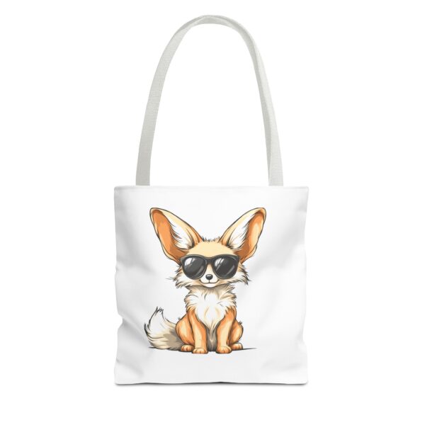 Cool Fox Tote Bag – Stylish & Funny Sunglasses Fox Design | Quirky Creatures - Image 4