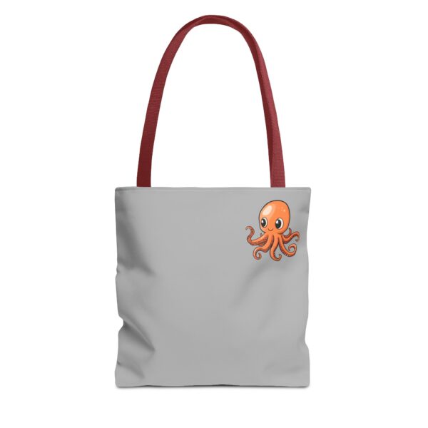 Octopus Tote Bag – Stylish & Eco-Friendly Gray Reusable Bag | Quirky Creatures - Image 2