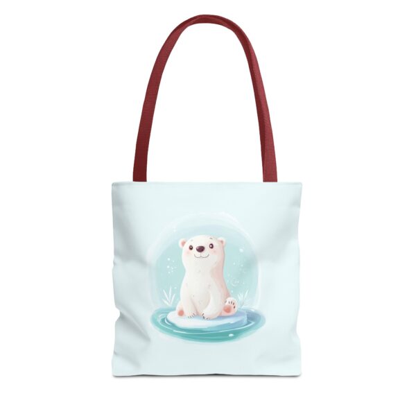 Polar Bear on Ice Tote Bag – Cute & Eco-Friendly Reusable Bag | Quirky Creatures - Image 5