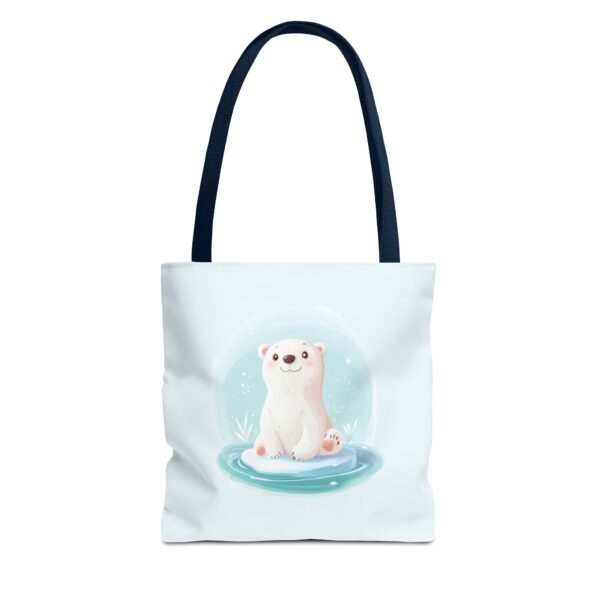 Polar Bear on Ice Tote Bag – Cute & Eco-Friendly Reusable Bag | Quirky Creatures - Image 8