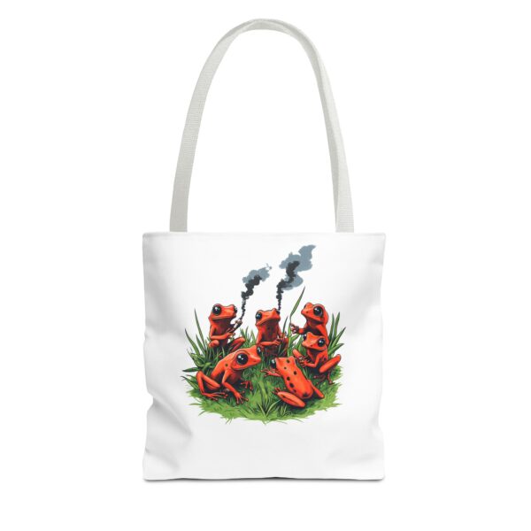 Dart Frog Smoking Tote Bag – Funny & Eco-Friendly Reusable Bag | Quirky Creatures - Image 6