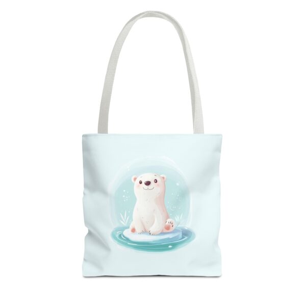 Polar Bear on Ice Tote Bag – Cute & Eco-Friendly Reusable Bag | Quirky Creatures - Image 6