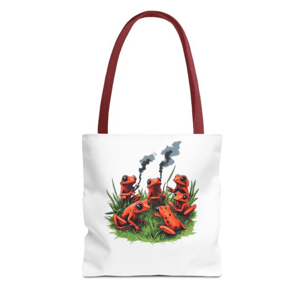 Dart Frog Smoking Tote Bag – Funny & Eco-Friendly Reusable Bag | Quirky Creatures - Image 5