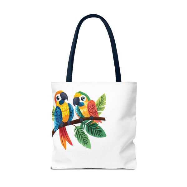 Parrots on a Branch Tote Bag – Colorful & Stylish Reusable Bag | Quirky Creatures - Image 9