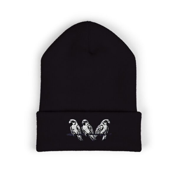 Parrot Beanie – Cozy & Stylish Embroidered Bird Hat | Quirky Creatures