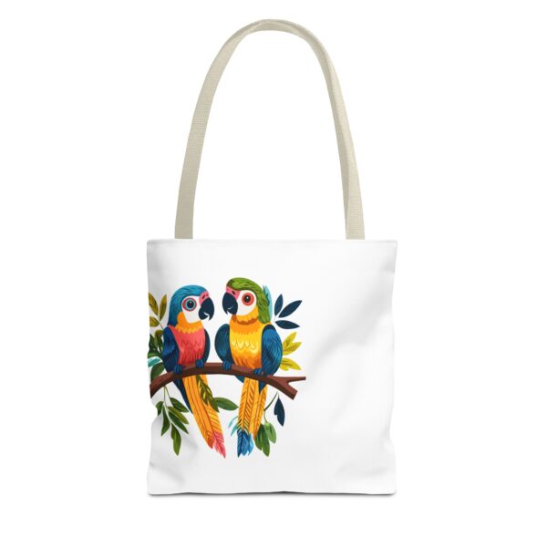 Parrots on a Branch Tote Bag – Colorful & Stylish Reusable Bag | Quirky Creatures - Image 7