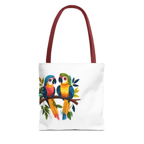 Parrots on a Branch Tote Bag – Colorful & Stylish Reusable Bag | Quirky Creatures - Image 5