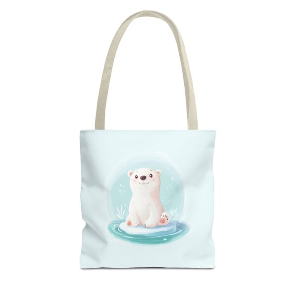 Polar Bear on Ice Tote Bag – Cute & Eco-Friendly Reusable Bag | Quirky Creatures - Image 7