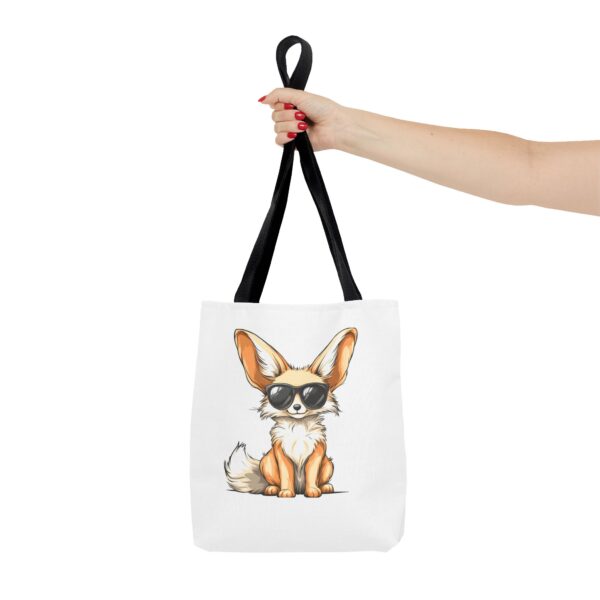 Cool Fox Tote Bag – Stylish & Funny Sunglasses Fox Design | Quirky Creatures - Image 3