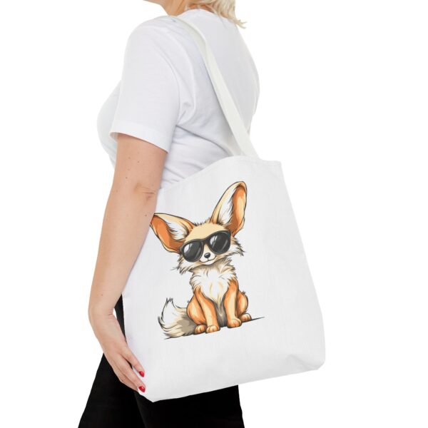 Cool Fox Tote Bag – Stylish & Funny Sunglasses Fox Design | Quirky Creatures - Image 5