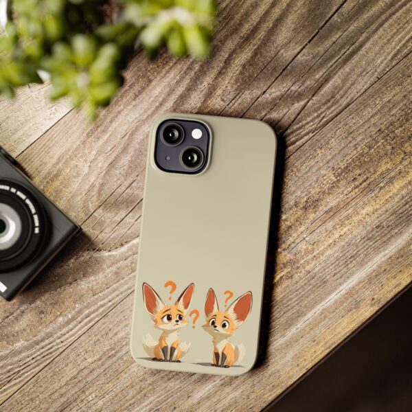 Cute Fox Phone Case – Tan Minimalist Design | Fits All iPhone Models | Quirky Creatures - Image 4