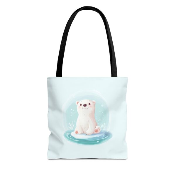 Polar Bear on Ice Tote Bag – Cute & Eco-Friendly Reusable Bag | Quirky Creatures